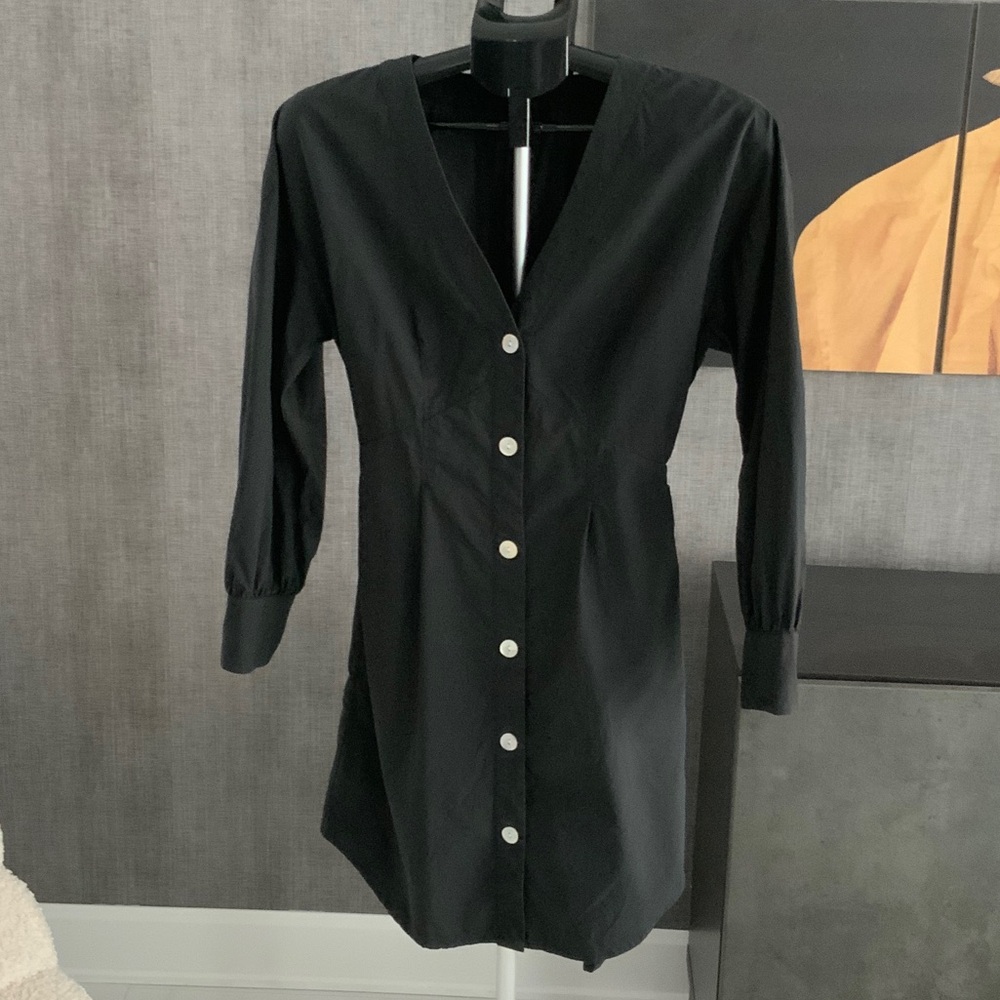 Rails Black Button-Down mini dress - XS